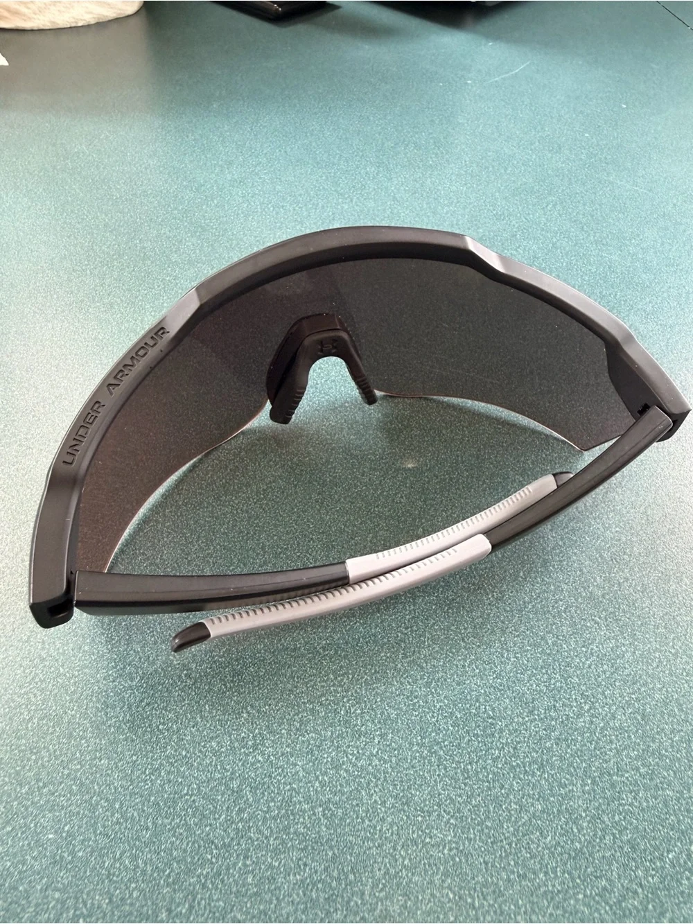 Under Armour Performance Wraparound Sunglasses in Amber/Gold Mirror